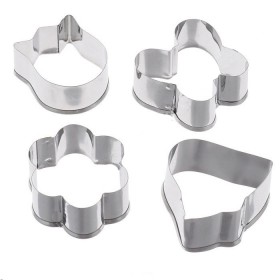 Комплект метални кутери "Пролетни форми" - 4 елемента